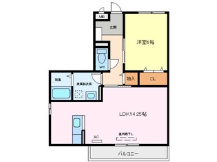 カーサコモダ新舞子　　Ｃの物件間取画像